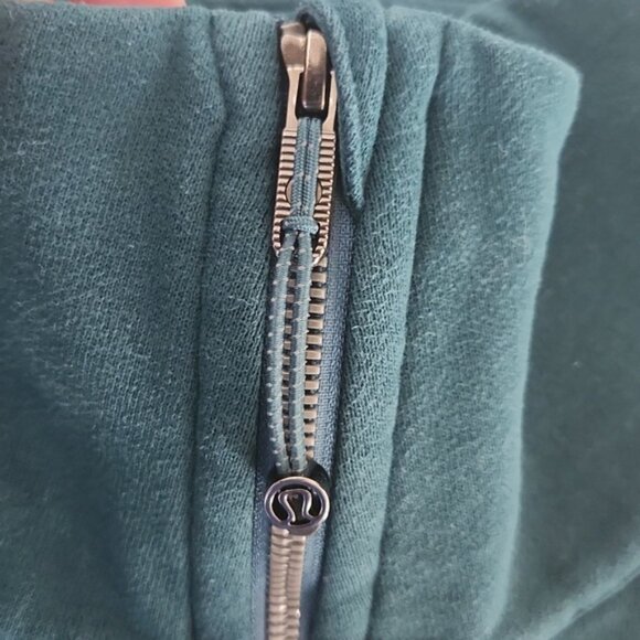 COPY - Lululemon x Peloton Scuba Oversized Funnel-Neck Half Zip Storm Teal XS/S - Picture 7 of 8